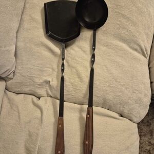 Magnolia Black and Brown Fireplace Tools